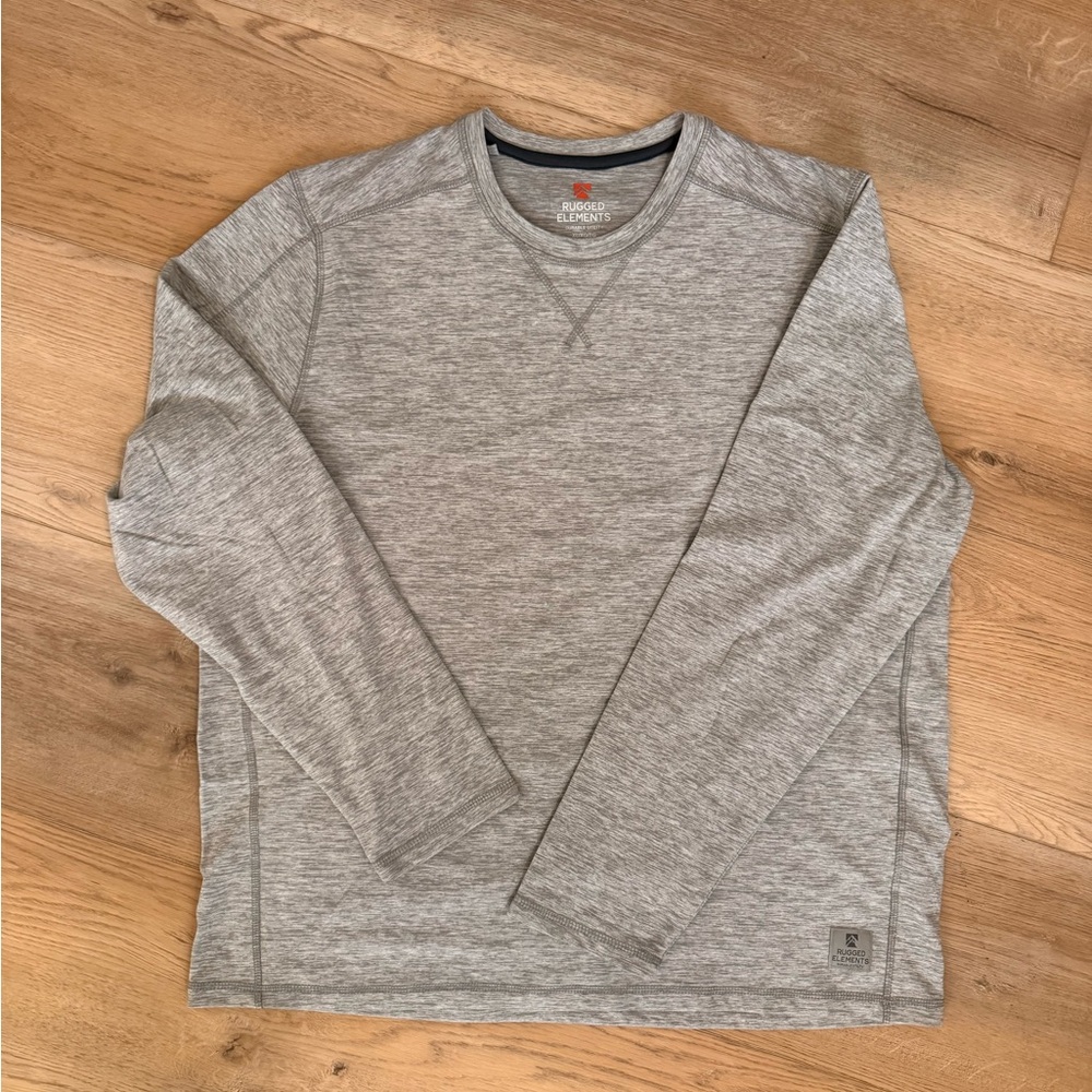 Men's Heather Gray Long Sleeve Shirt